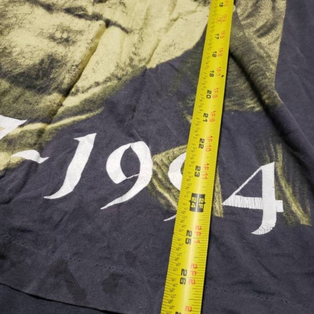 1994 Rare  Vintage Kurt Cobain T-shirt Nirvana True Vintage tee single stitch L - Picture 7 of 12